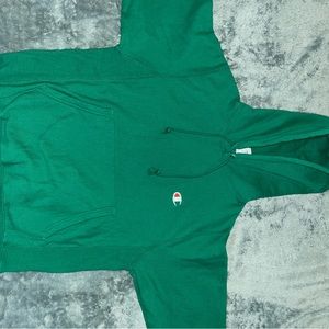 2 champion green hoodies